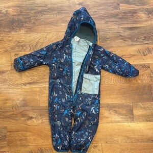 Kids Blue Hooded One Piece